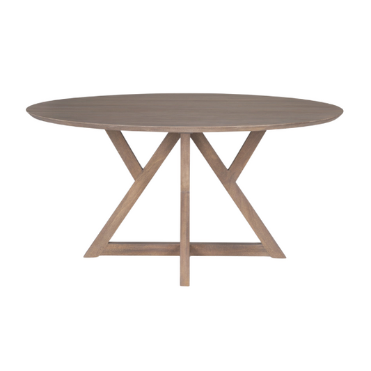 Jennings Light Brown Wood Dining Table - Elite Maison