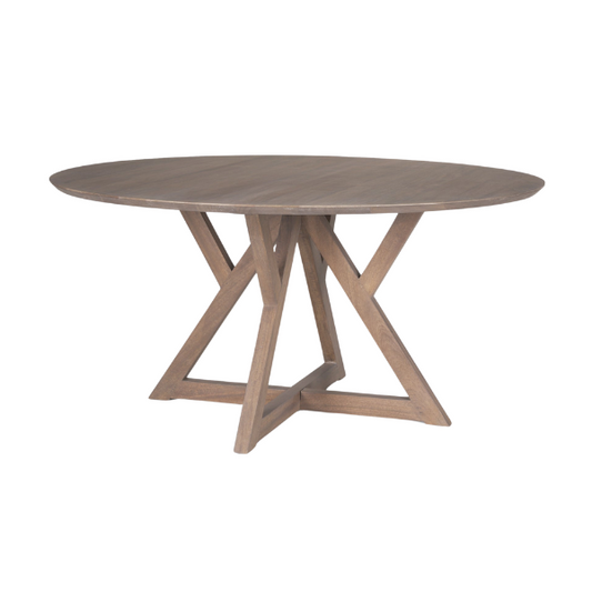 Jennings Light Brown Wood Dining Table - Elite Maison