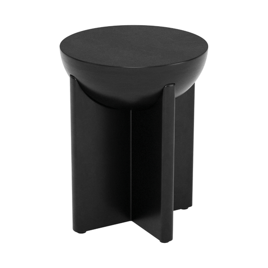 Tume Side Table Black - Elite Maison