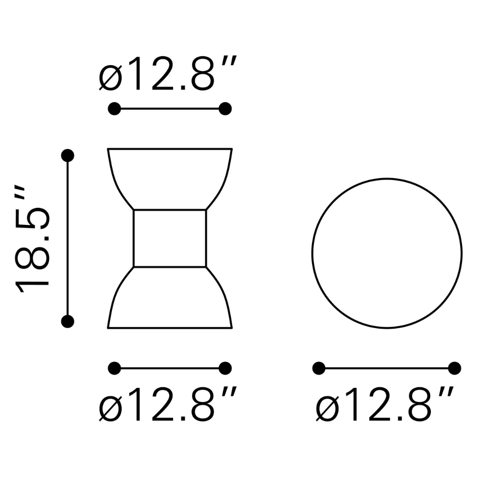 Wisdom Side Table Black - Elite Maison