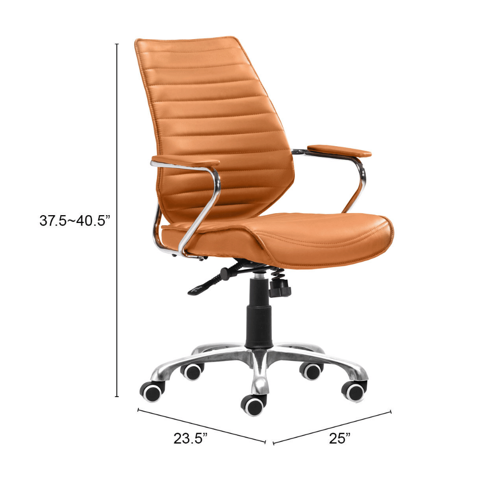 Enterprise Low Back Office Chair Terracota
