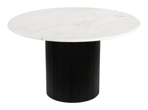 Izola Dining Table White & Black - Elite Maison