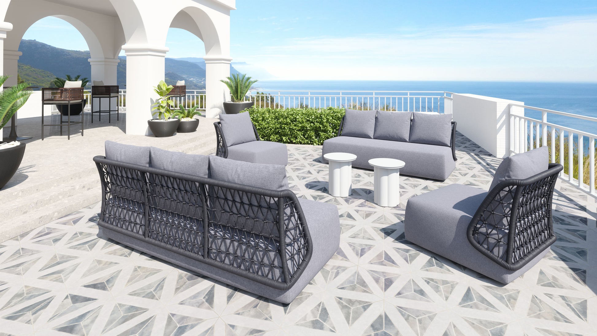 Mekan Sofa Gray - Elite Maison