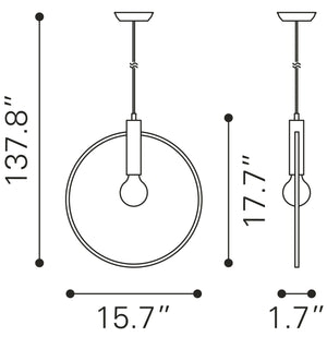 Irenza Ceiling Lamp Brass