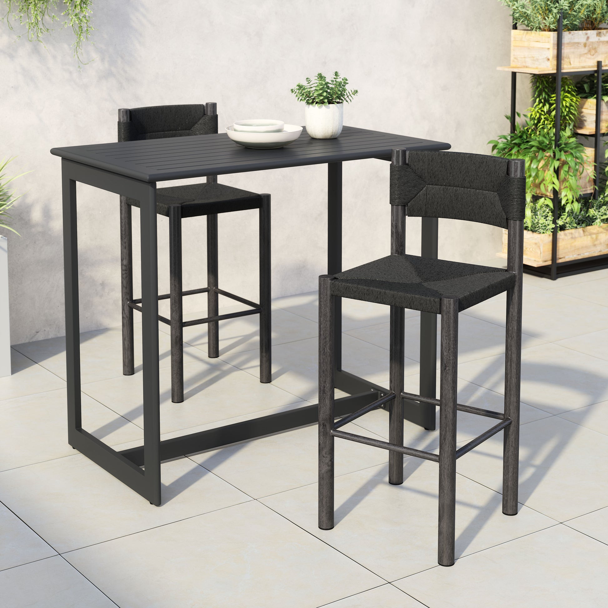 Iska Barstool Black - Set of 2