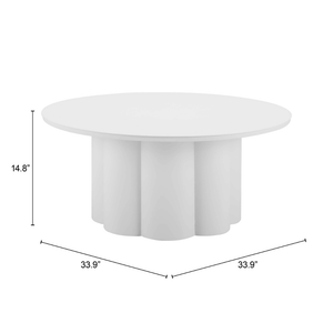 Palmier Coffee Table White - Elite Maison