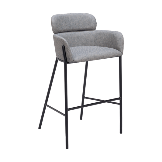 Bremor Barstool Slate Gray - Elite Maison