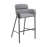 Bremor Barstool Slate Gray | Steel Stool