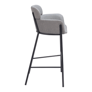 Bremor Barstool Slate Gray - Elite Maison