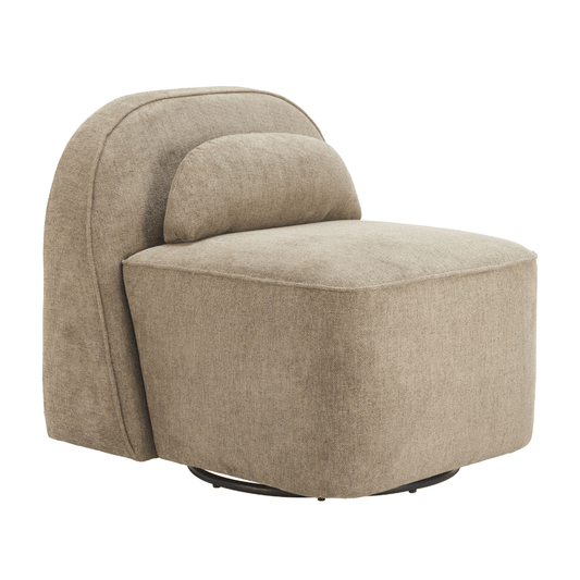 Kakao Swivel Chair Olive Brown - Elite Maison