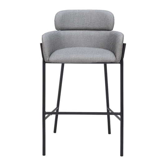 Bremor Barstool Slate Gray - Elite Maison