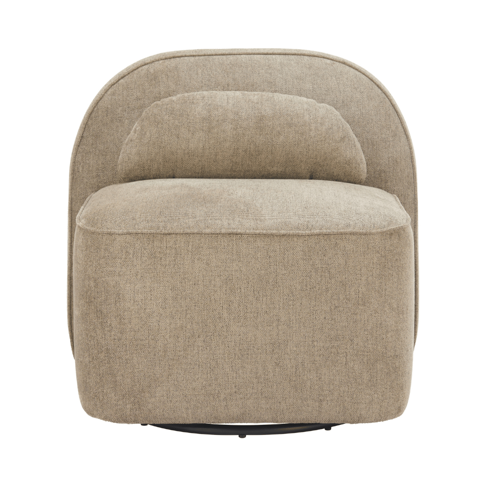 Kakao Swivel Chair Olive Brown - Elite Maison