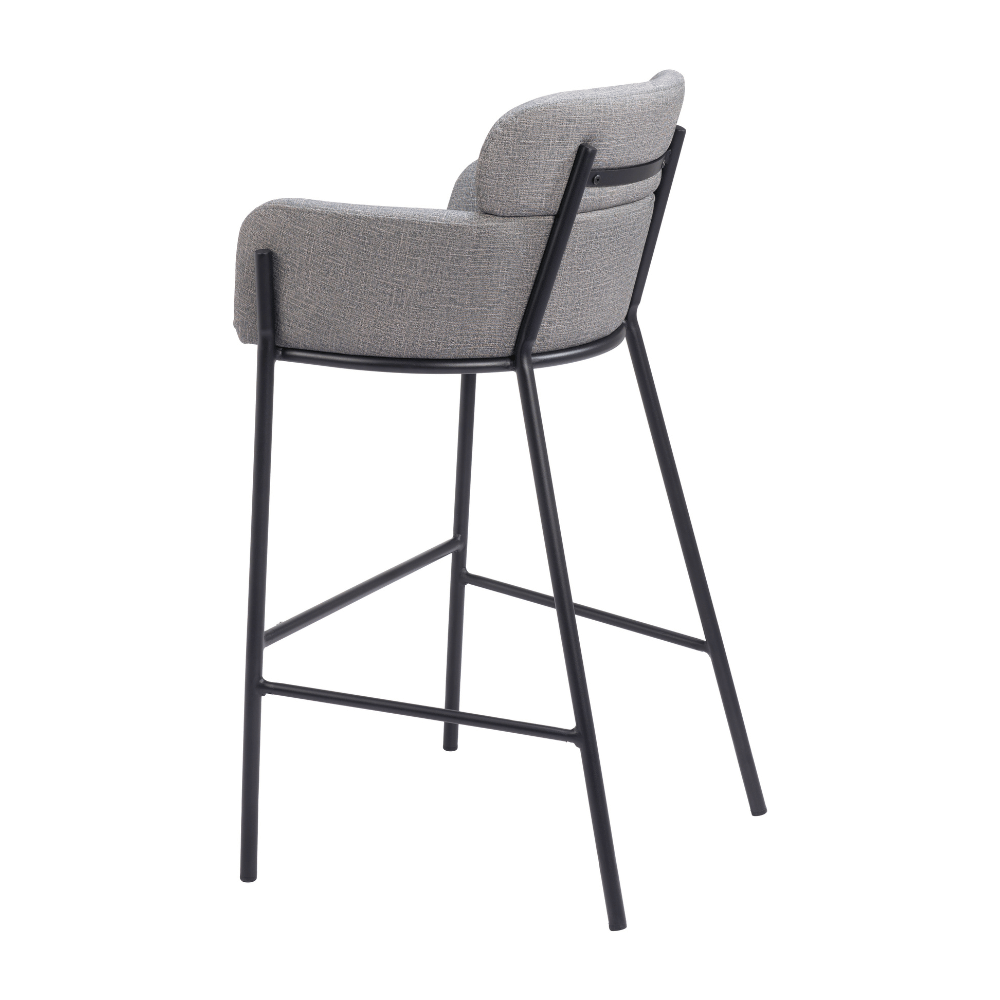 Bremor Barstool Slate Gray - Elite Maison