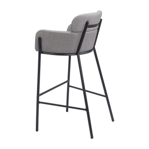 Bremor Barstool Slate Gray - Elite Maison
