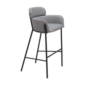 Bremor Barstool Slate Gray - Elite Maison