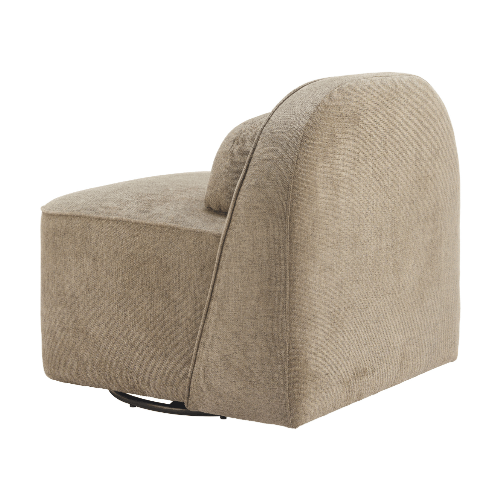 Kakao Swivel Chair Olive Brown - Elite Maison