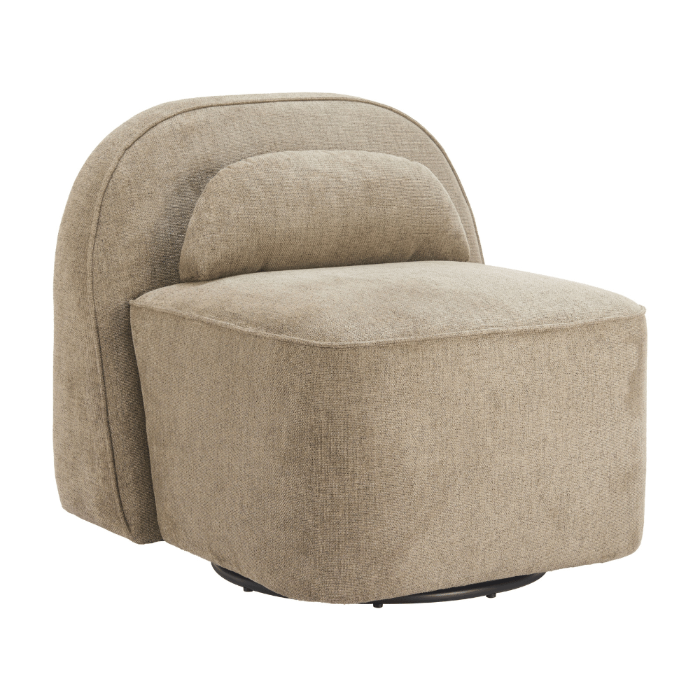 Kakao Swivel Chair Olive Brown - Elite Maison