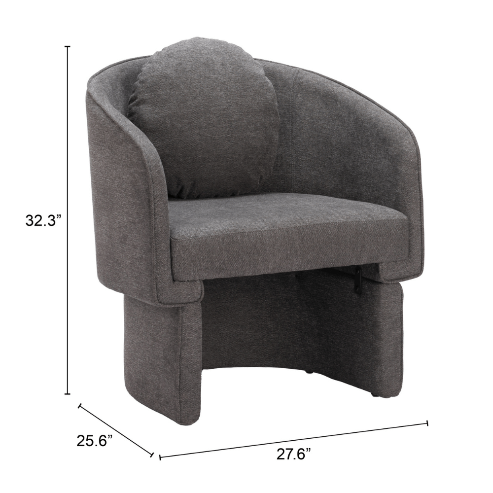 Olya Accent Chair Truffle Gray - Elite Maison