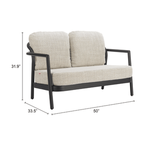 Rein Loveseat Beige - Elite Maison