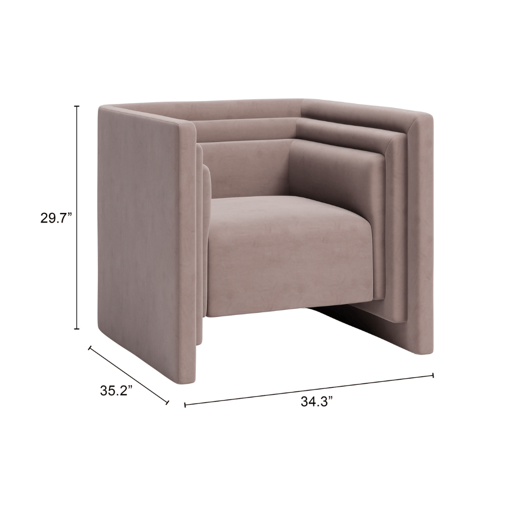Trippel Armchair Taupe - Elite Maison