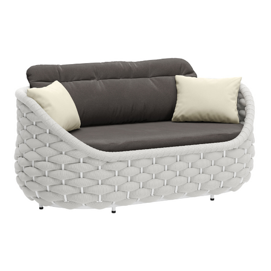 Coral Reef Loveseat Gray - Elite Maison