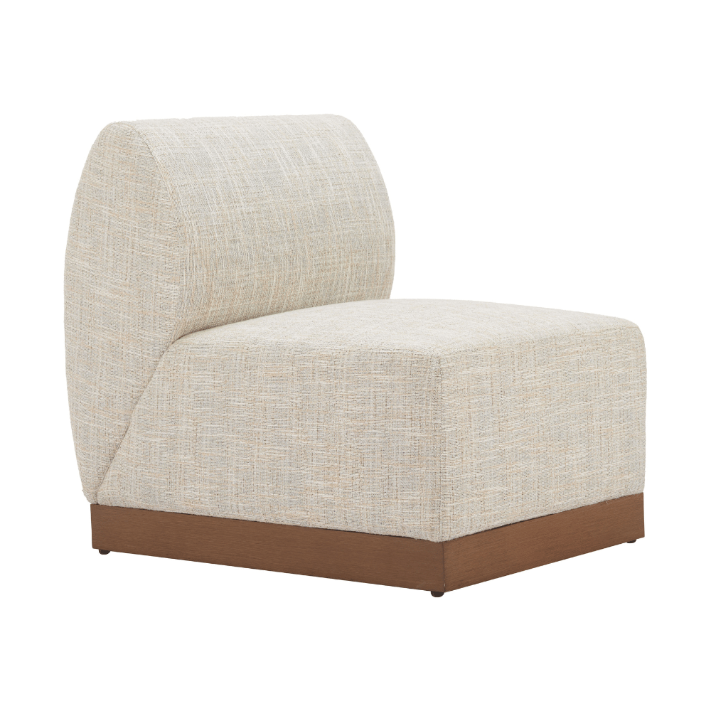 Christy Armless Chair Beige