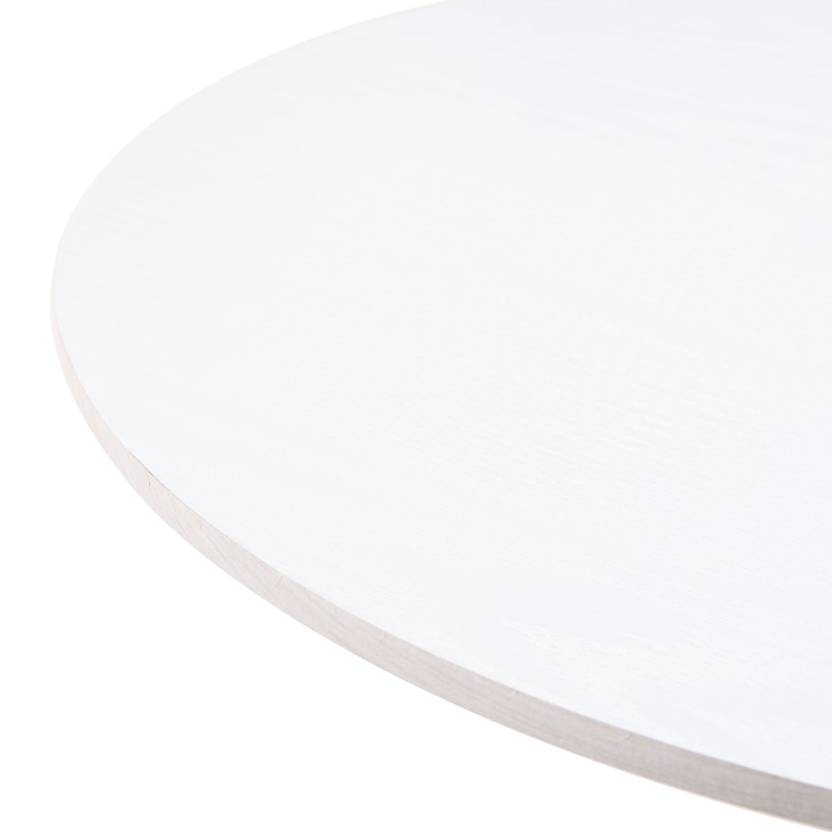 Zuo Auray white and gold bar table with sleek round top and modern gold legs, ideal for contemporary home or bar spaces.