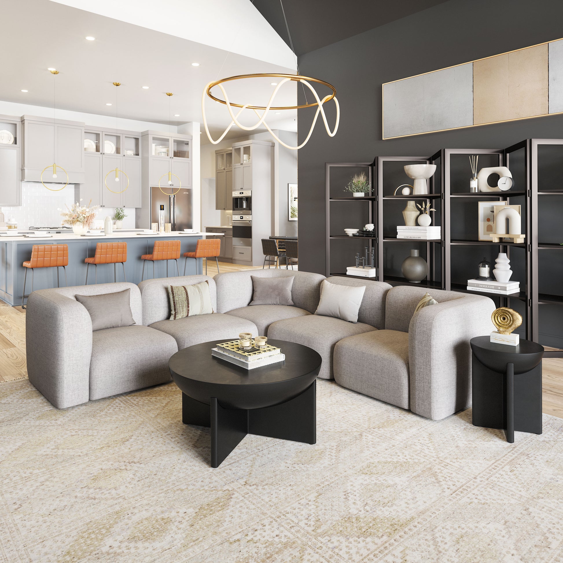 Tume Side Table Black - Elite Maison