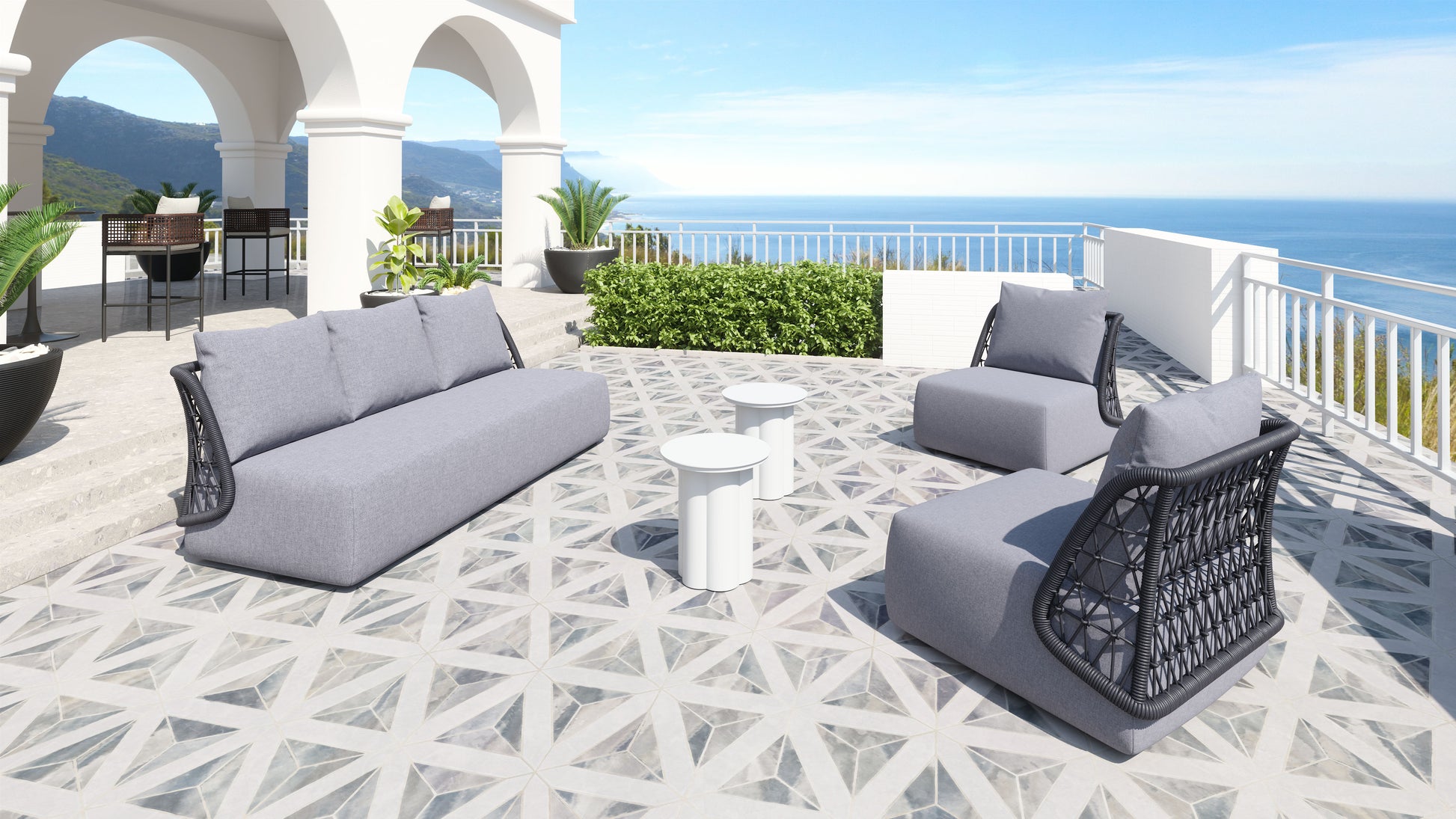 Mekan Sofa Gray - Elite Maison