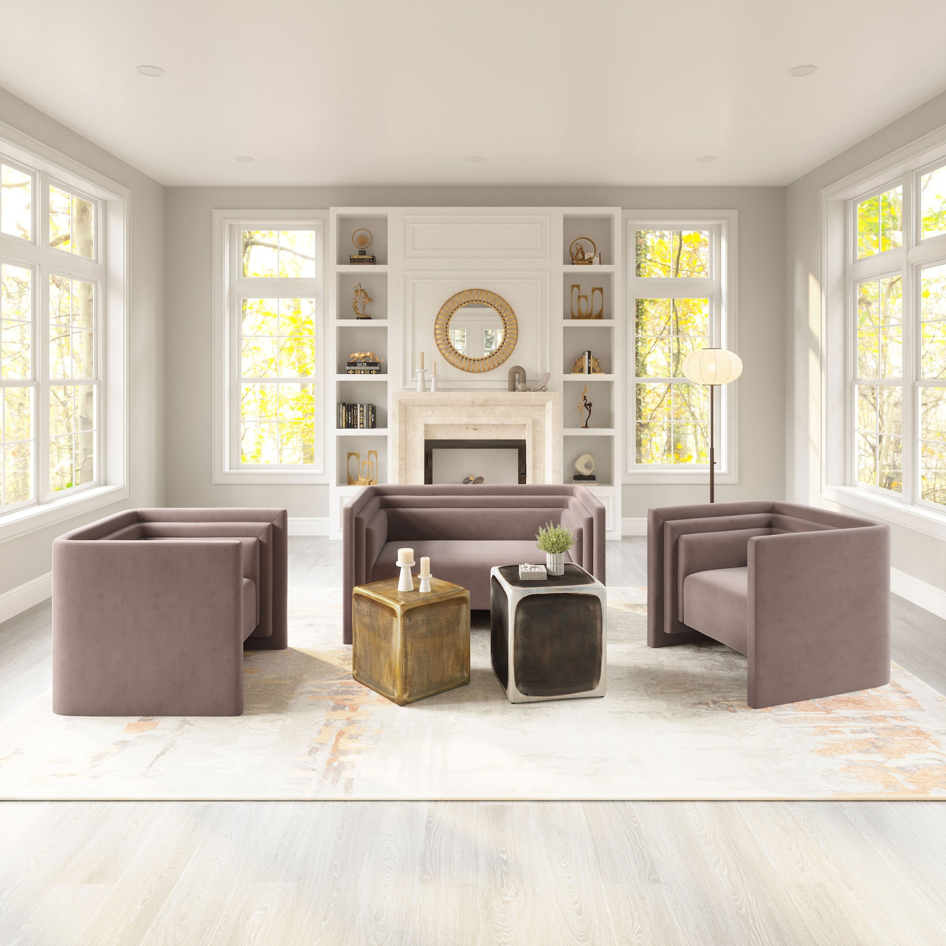 Trippel Armchair Taupe - Elite Maison