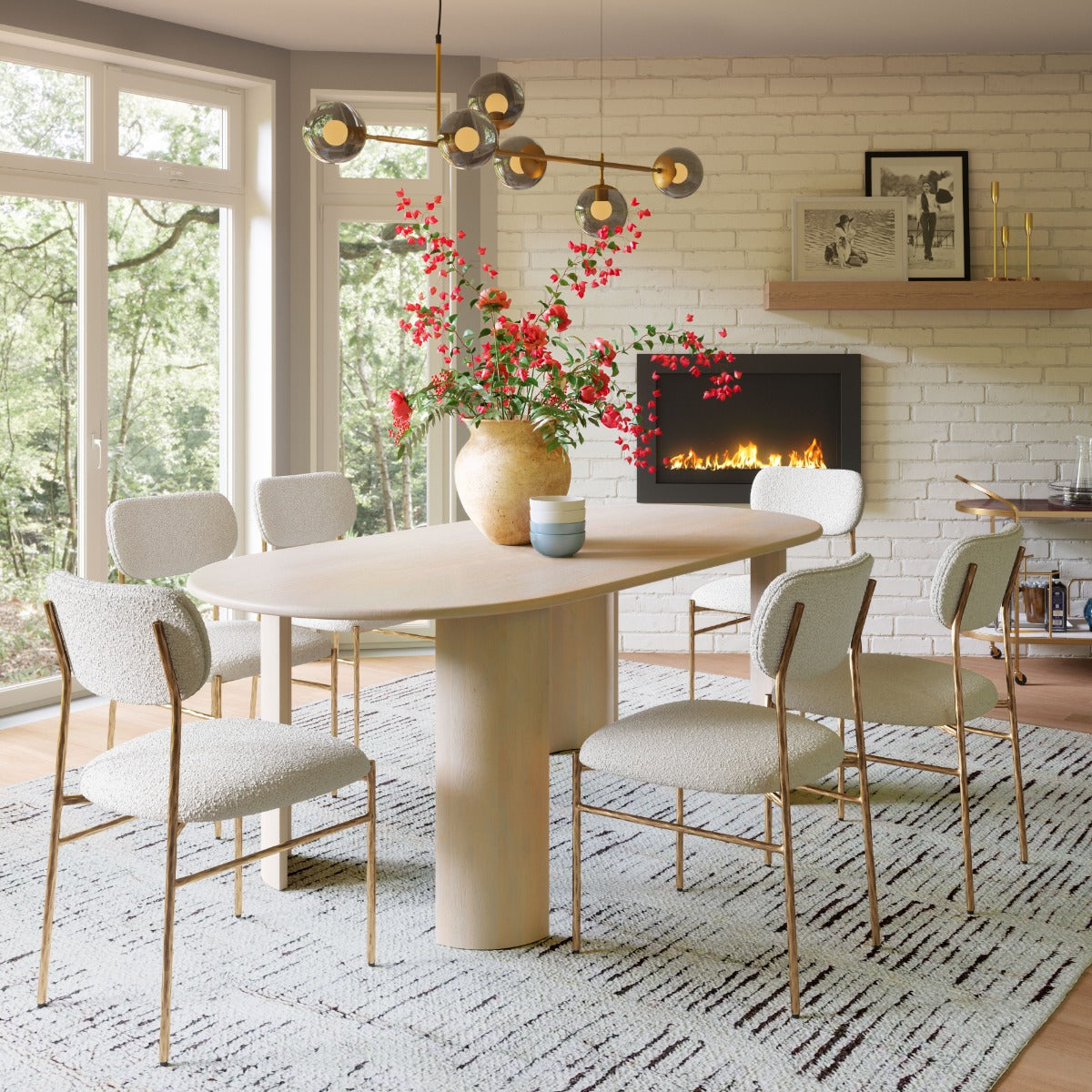 Sydhavnen Dining Chair Cream & Gold