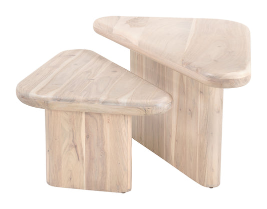 Navidic Coffee Table Set (2-Piece) Natural - Elite Maison