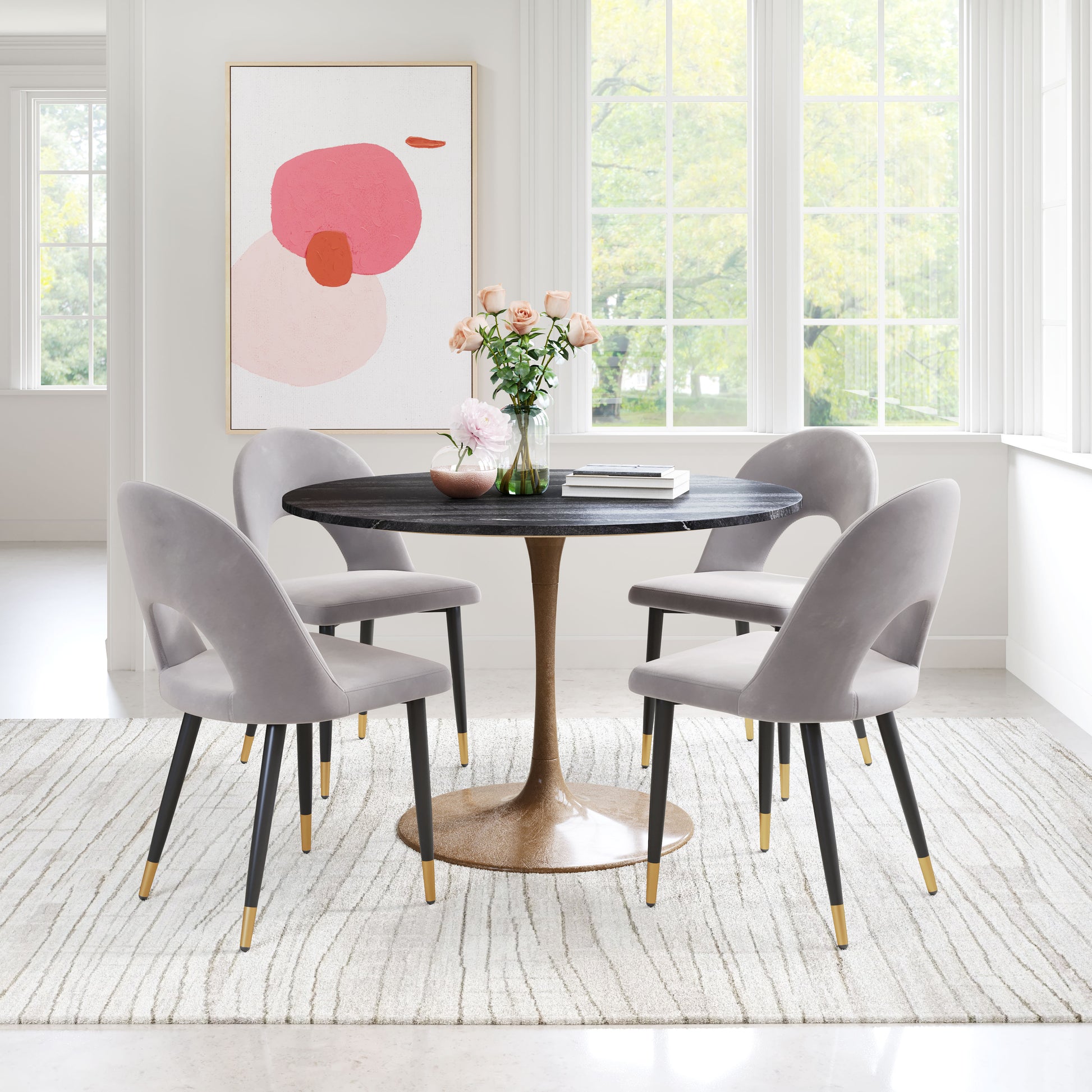 Menlo Dining Chair Gray - Set of 2