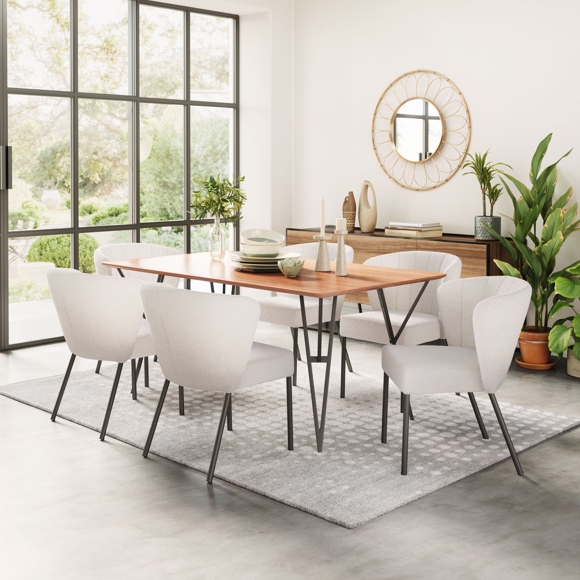 Aimee Dining Chair Cream - Set of 2