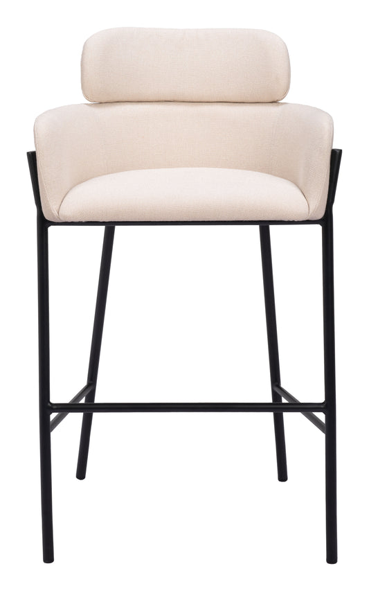 Bremor Barstool Beige - Elite Maison