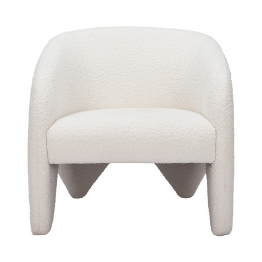 Lopta Accent Chair White - Elite Maison