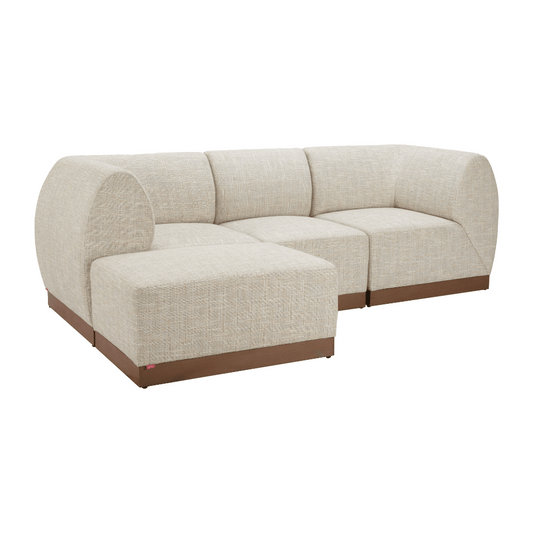 Christy Armless Chair Beige - Elite Maison
