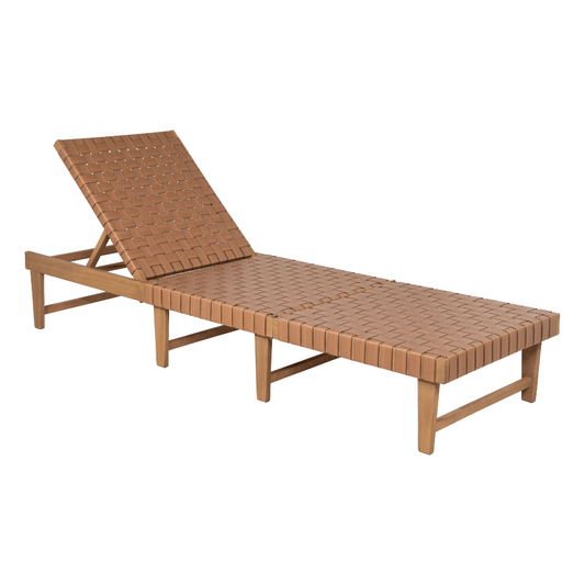 Breath Chaise Lounge Brown - Elite Maison