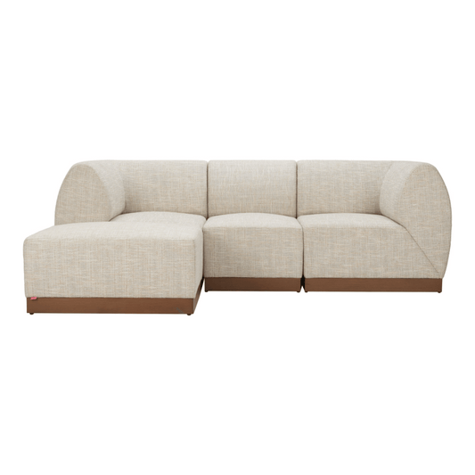 Christy Armless Chair Beige - Elite Maison
