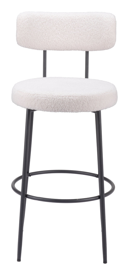 Blanca Barstool Ivory - Set of 2 - Elite Maison