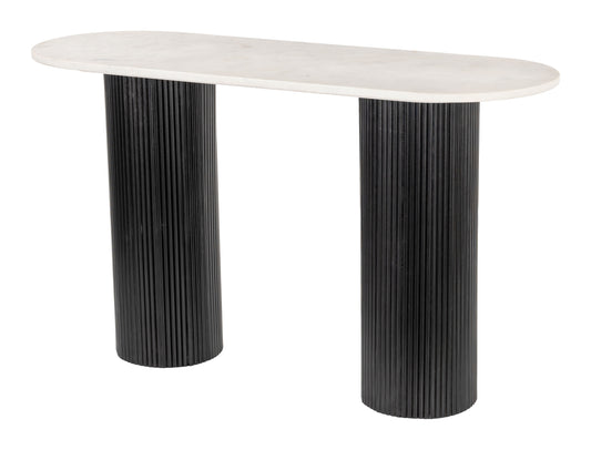 Izola Console Table White & Black - Elite Maison
