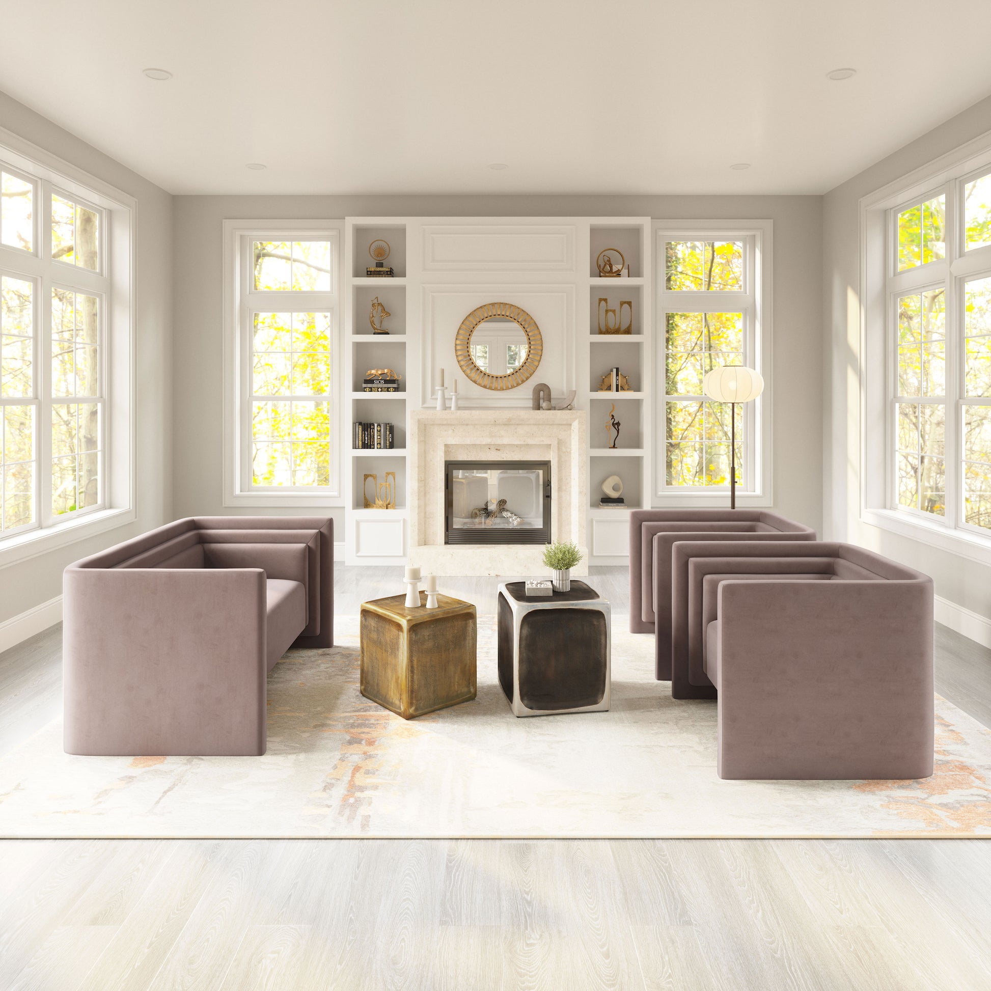 Trippel Armchair Taupe - Elite Maison