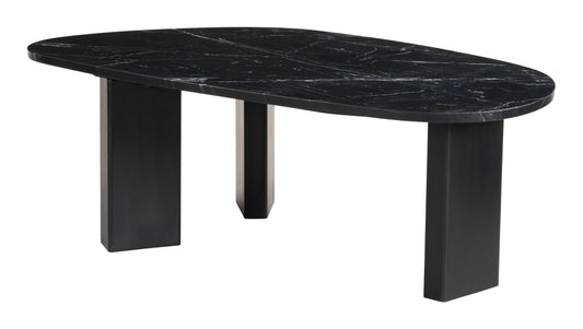 Black Zuo Aberdeen coffee table featuring a sleek design and modern finish, perfect for contemporary living spaces.