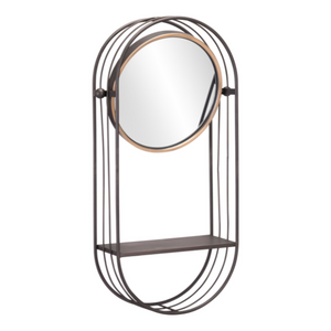 Saroni Mirror Shelf Gray - Elite Maison