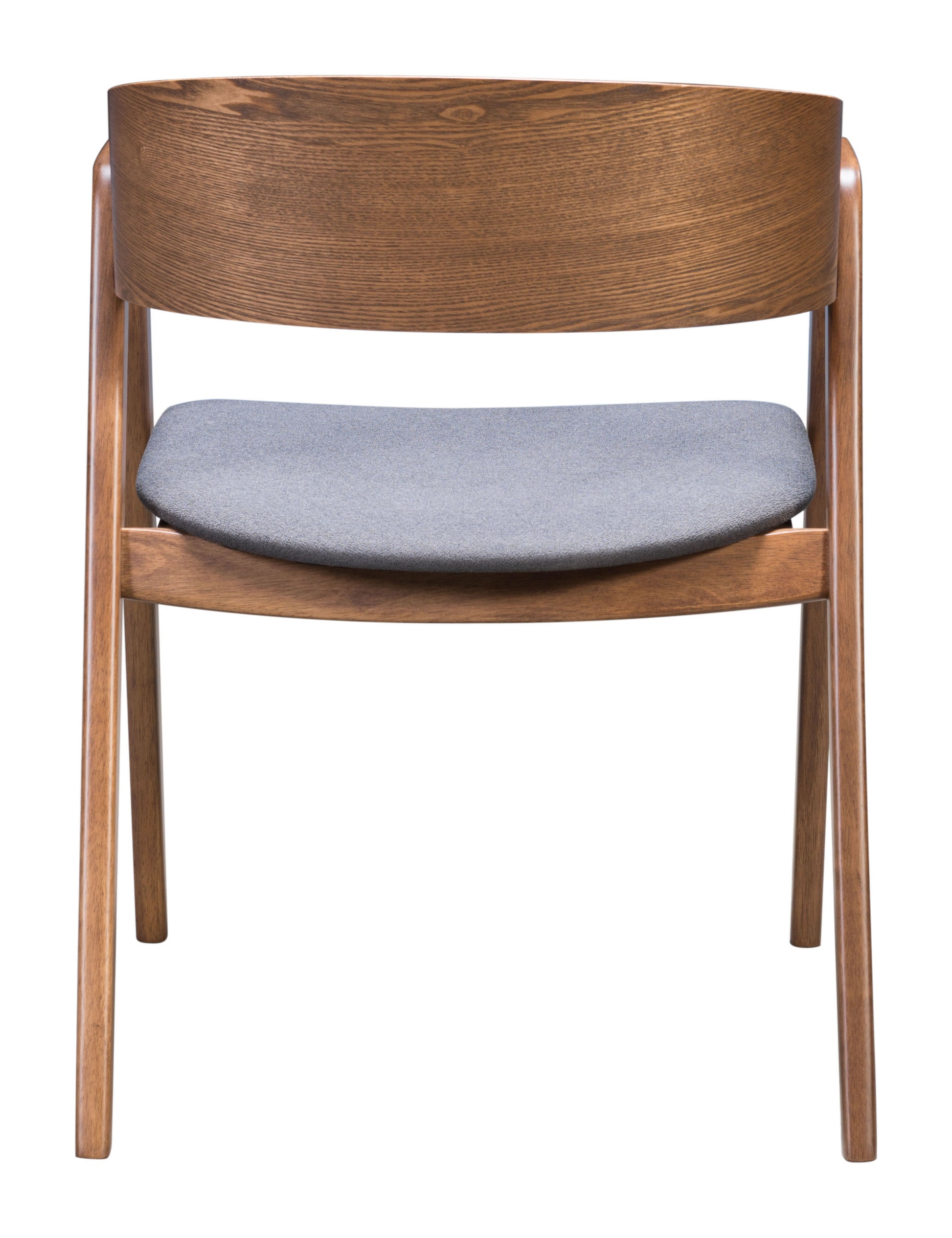 Alden Dining Arm Chair (Set of 2) Walnut & Dark Gray - Elite Maison