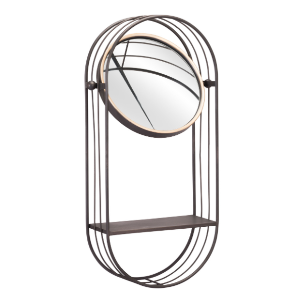 Saroni Mirror Shelf Gray - Elite Maison