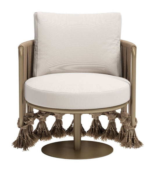 Uzel Accent Chair White - Elite Maison