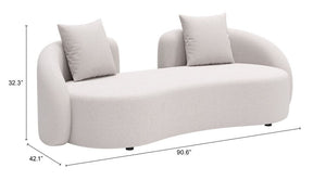 Sunny Isles Loveseat Beige - Elite Maison