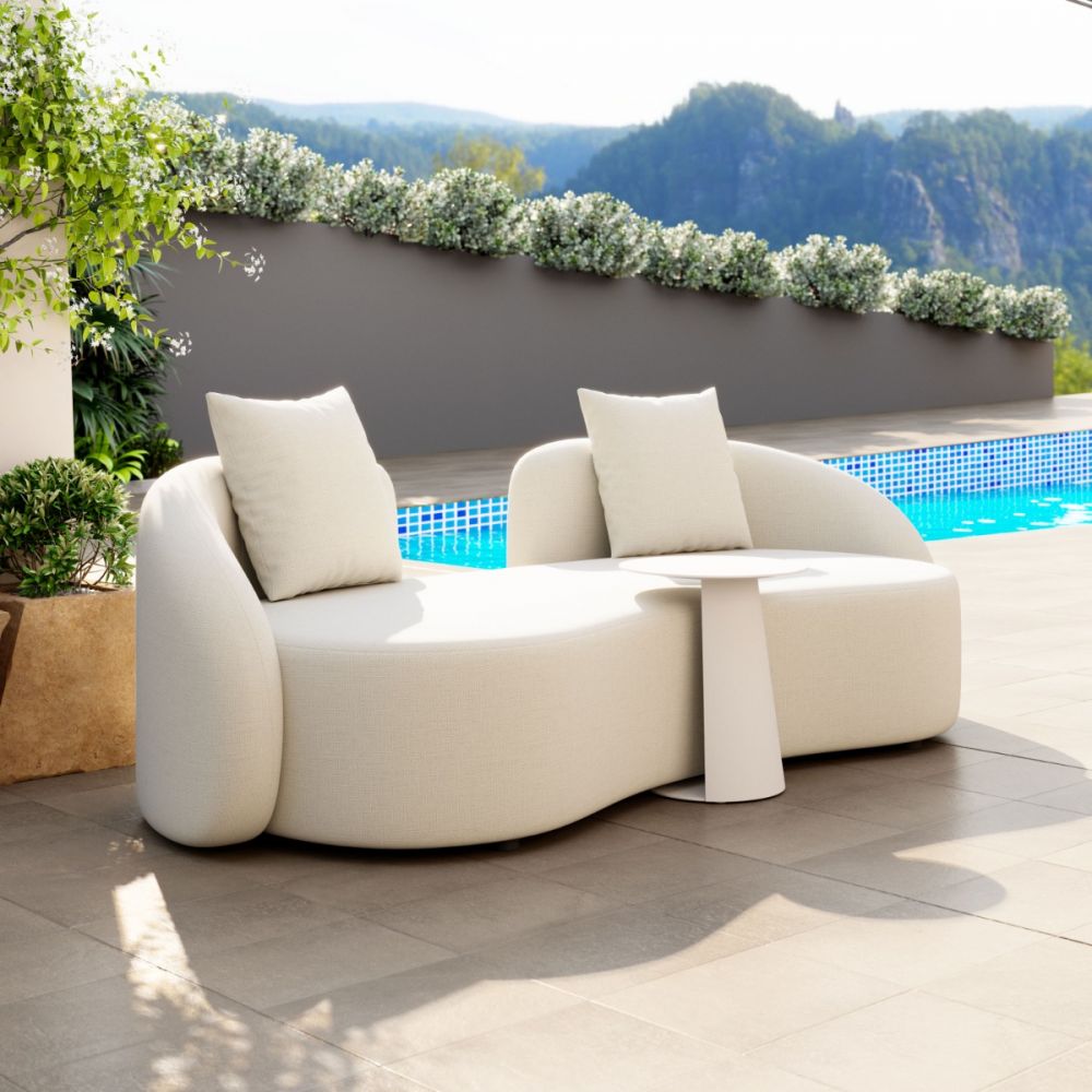 Sunny Isles Loveseat Beige - Elite Maison