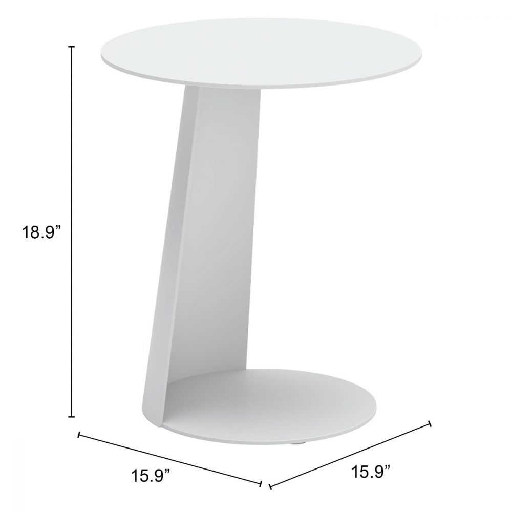 Sunny Isles Side Table White - Elite Maison